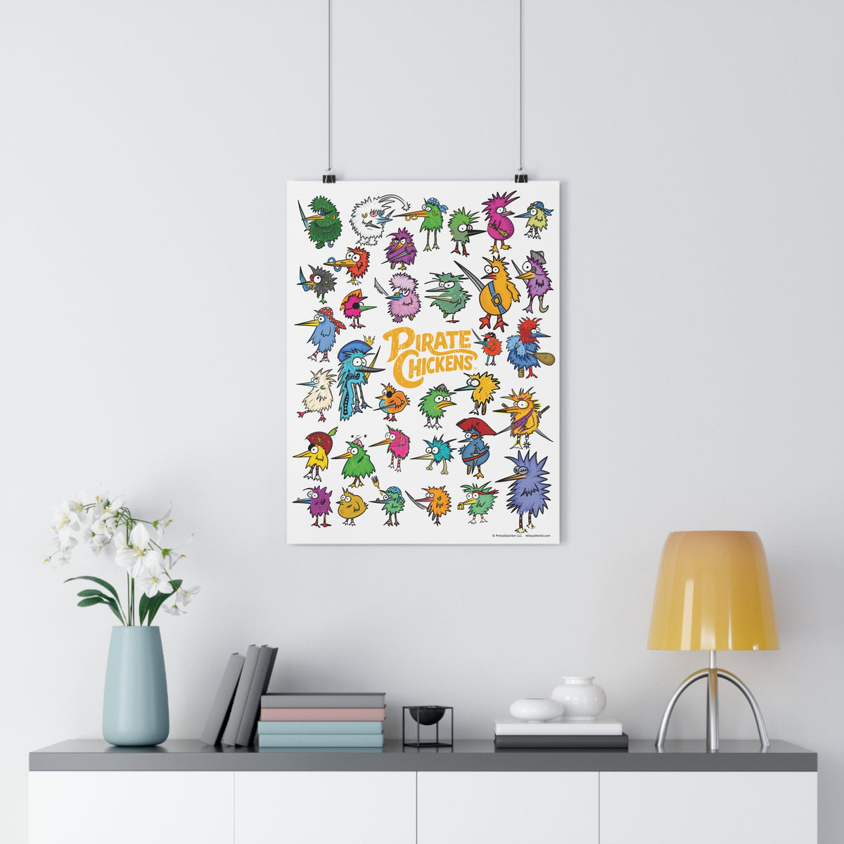 Pirate Chickens Poster