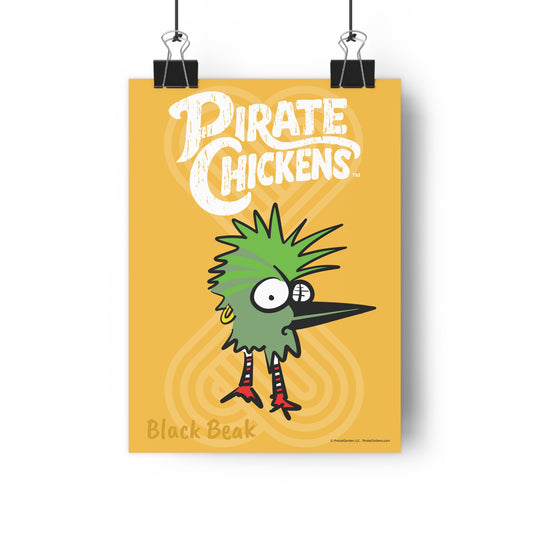 Black Beak - Pirate Chicken Poster
