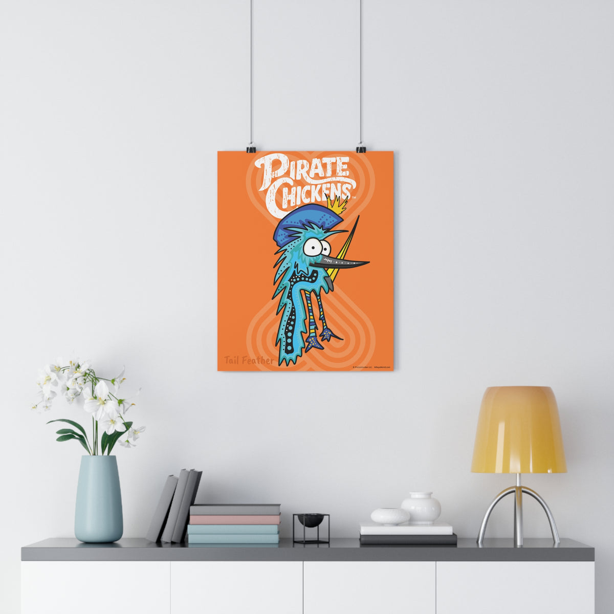 Tail Feather - Pirate Chicken Poster