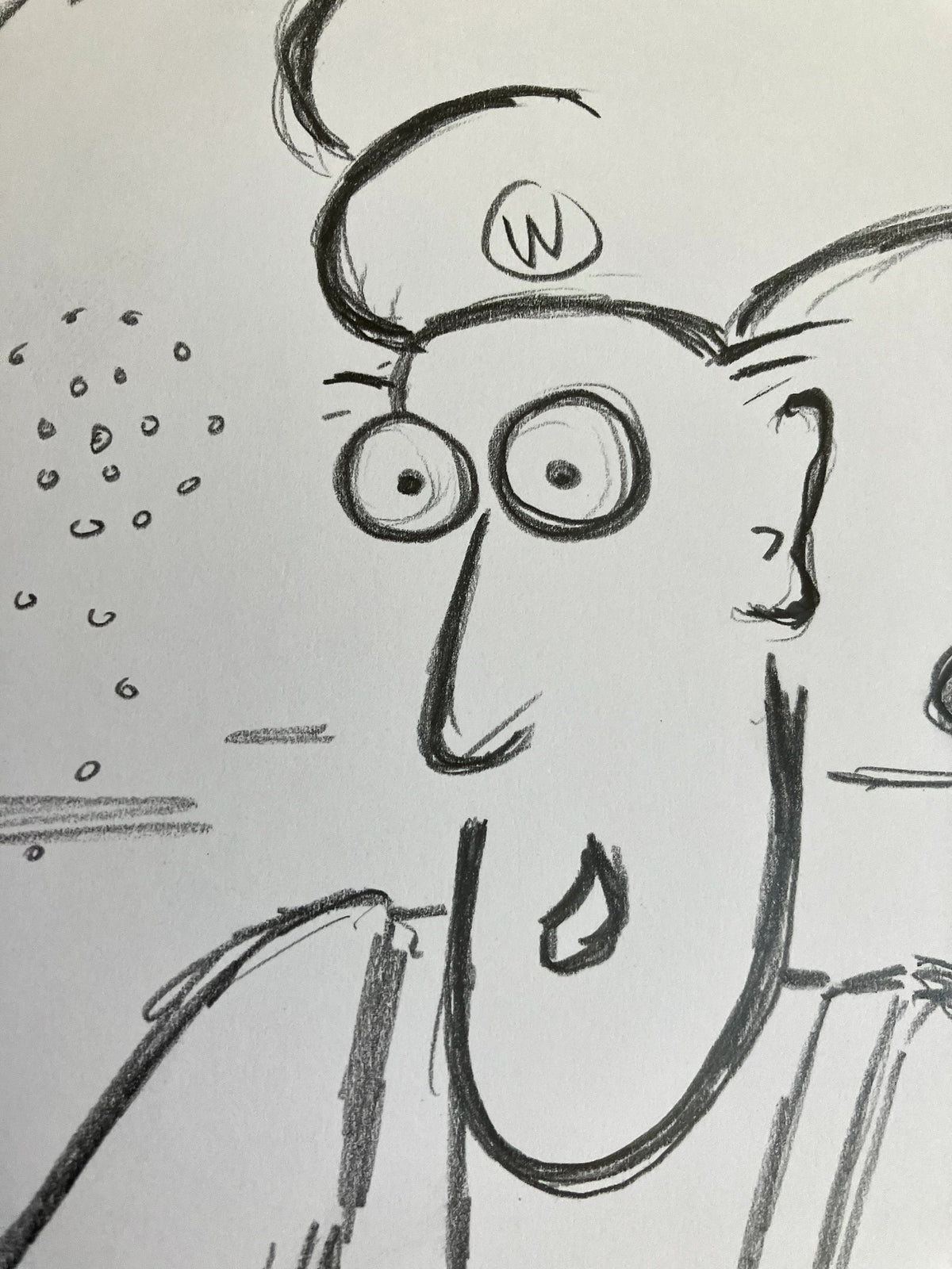 Wiley Invents the  Ravioli Spaceship - ORIGINAL SKETCH 1/1