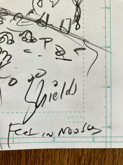 Wiley Playing in Noodles - Original Sketch 1/1