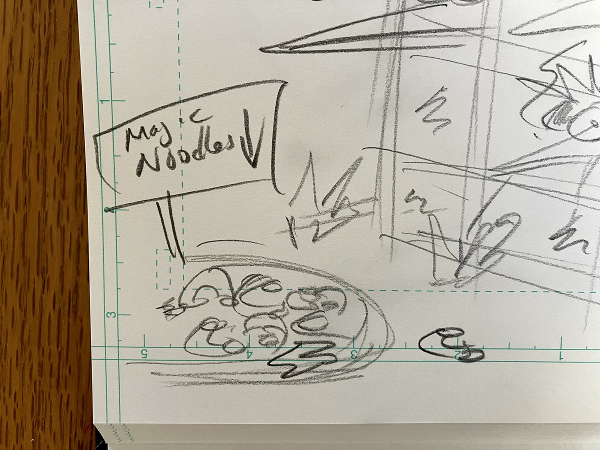 Pirate Chicken Trap - ORIGINAL SKETCH 1/1