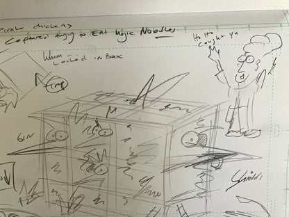 Pirate Chicken Trap - ORIGINAL SKETCH 1/1
