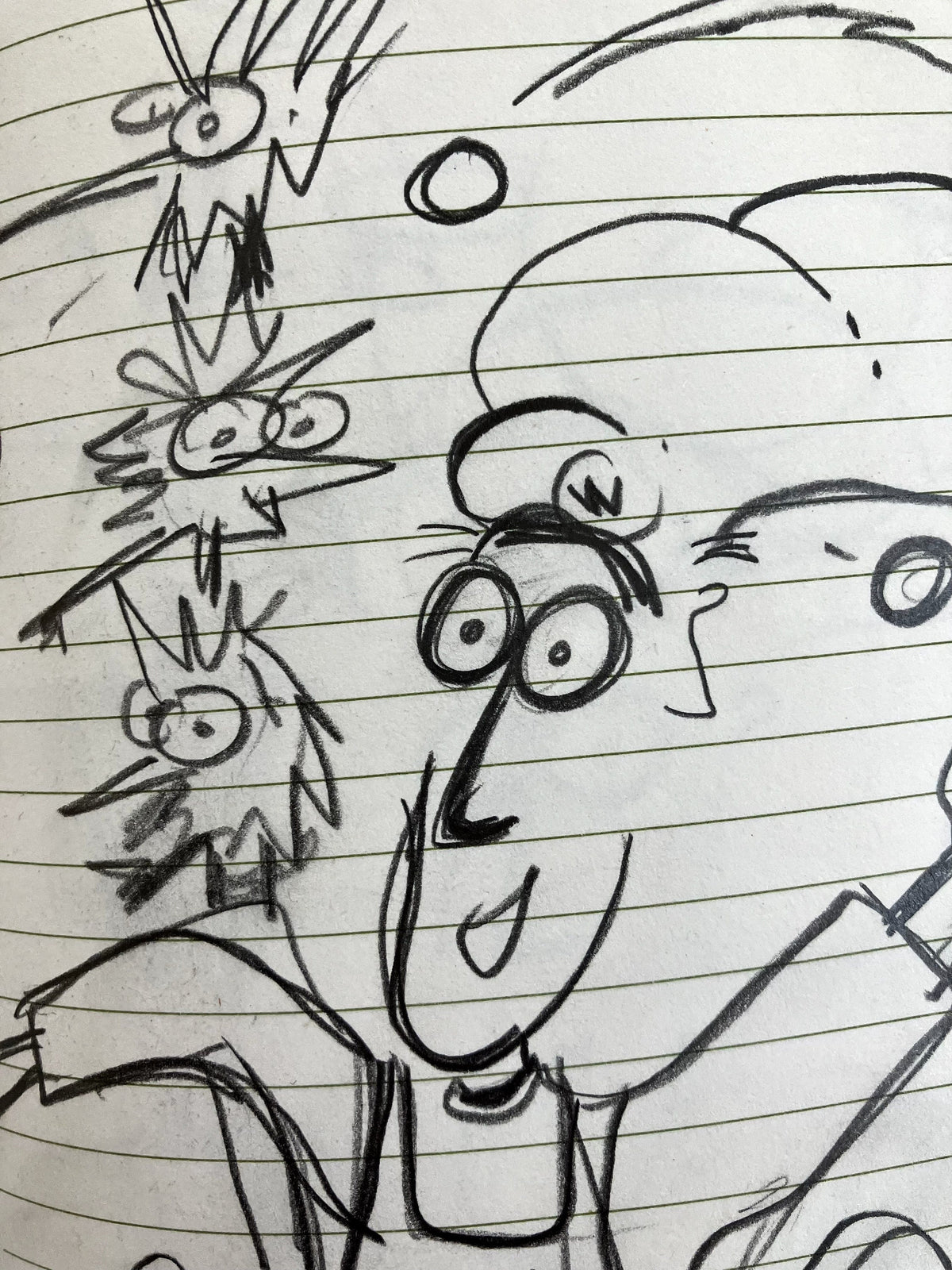 Wiley Juggles Eggs - Original Sketch 1/1