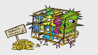 Pirate Chicken Trap - ORIGINAL SKETCH 1/1